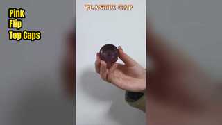 Tapas con tapa abatible rosa para botellas