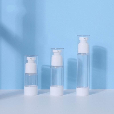 Botellas privadas de aire cosméticas plásticas de la bomba para la loción poner crema 15ml 30ml 50ml de los ojos de la cara