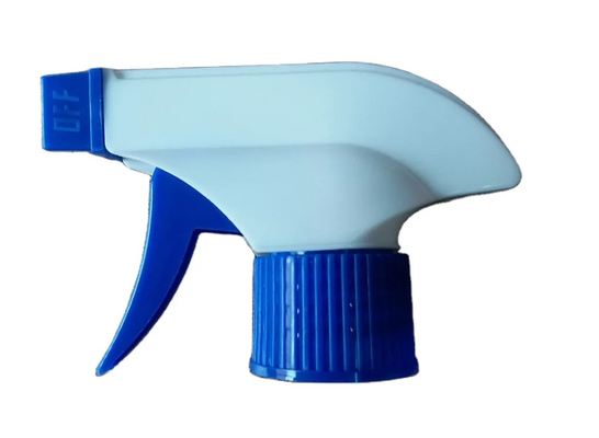 Color azul blanco pulverizador de disparo de plástico 28mm para limpieza diaria limpieza doméstica