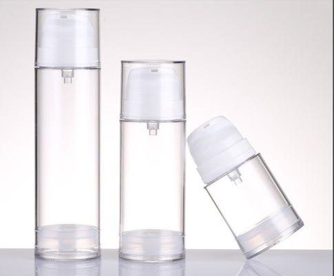 Botellas para viajes sin aire, tornillo en claro, botella sin aire de 30 ml y 50 ml