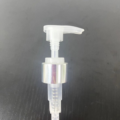 24/410 Aluminio-Natrual Loción de plástico con gran cabeza Shampoo Dispensador de tornillo de bomba para botella
