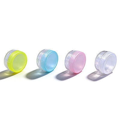 Venta caliente Contenedor de cosméticos 10g 15g Color personalizado PS Plástico Ojo Cara Mini Jar de crema para el cuerpo