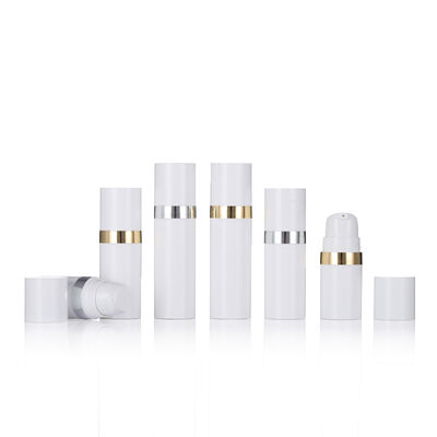 Muestra de alta calidad Botellas pequeñas 15 ml Botella de cosméticos solar sin aire para hombres