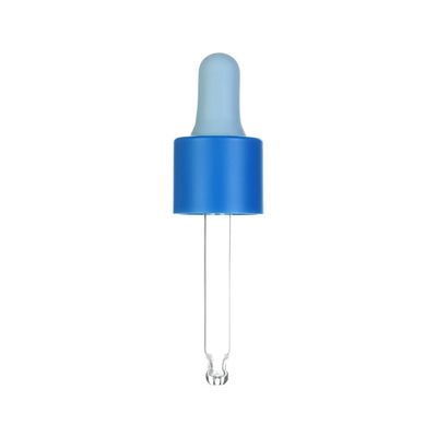 Dropper de aluminio de la pipeta del aceite del cuello, bulbo del dropper del silicón para las botellas