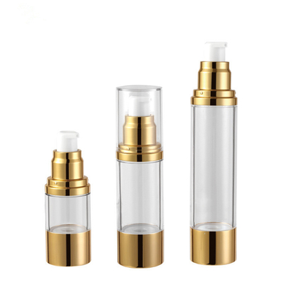la bomba privada de aire de 15ml 30ml 50ml embotella para el ABS cosmético COMO material del alumbre