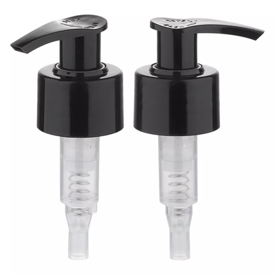 Matte Black Lotion Pump plástico Handwash 28/410 con la cerradura izquierda-derecha