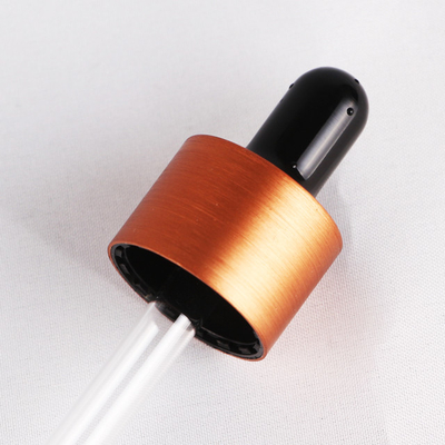 18m m cepillaron el casquillo de aluminio del dropper del cierre para la botella de aceite esencial 18/410