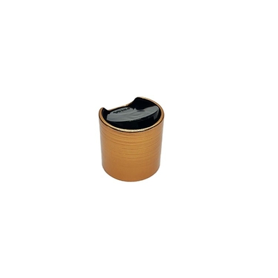 Casquillo de aluminio cepillado del top del disco para el paquete cosmético 24m m 28m m