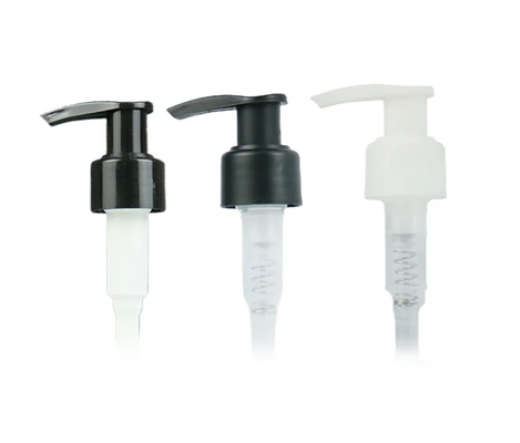 28/410 Shampoo de plástico para ducha bomba de loción negra para botella