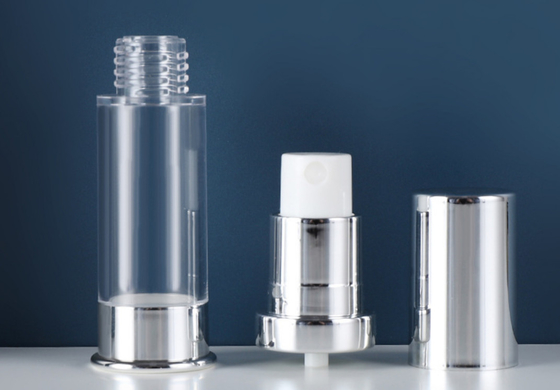 Envases para el cuidado de la piel de lujo de plata 5ml 10ml 15ml