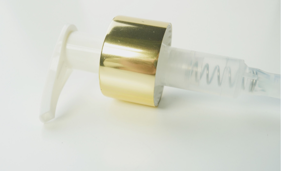 Bomba de jabón dorada 28 mm Bloqueo izquierda/derecha 1.8 Cc Loción Shampoo Tubos de gel de ducha Precio barato Material PP líquido