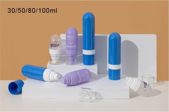 Botella de spray plástico invertido de 30 ml, 50 ml, 80 ml y 100 ml para perfumes y champús cosméticos
