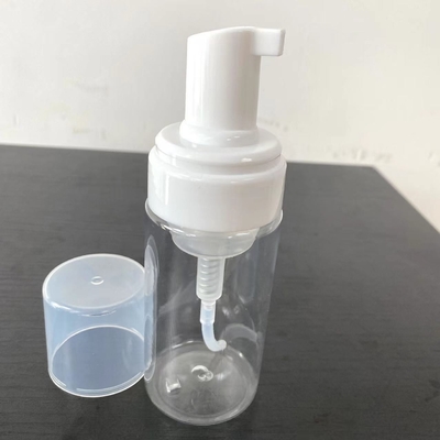 Botella PET natural de 100 ml con bomba de espuma para zapatos limpios y loción corporal de champú