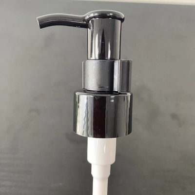 28 410 Negro PP bomba de aceite de plástico para el cabello botella de aceite esencial bomba de dispensador de cosméticos para uso diario