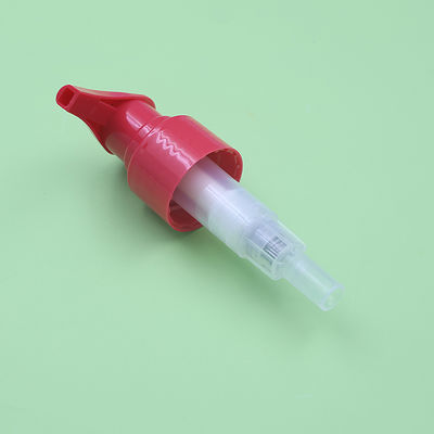 Custom 24mm 28mm Plastic Inside Spring Pump Cosmetic Dispenser Red Lotion Screw-on Pump for Bottle