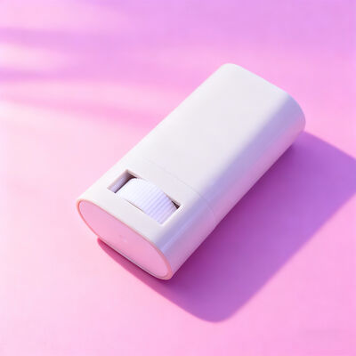 Envases de desodorante en barra giratoria ovalada plana personalizados de 15 g y 20 g, recargables, para desodorante corporal y protector solar. Tubos contenedores para desodorante.