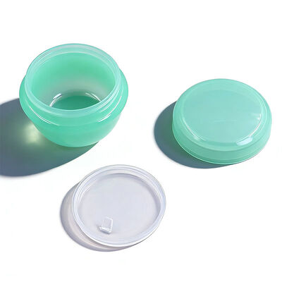 Tarro de crema facial de plástico PP de lujo y colorido de 5 g, 10 g y 15 g, tarros cosméticos