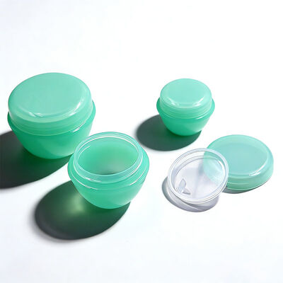 Tarro de crema facial de plástico PP de lujo y colorido de 5 g, 10 g y 15 g, tarros cosméticos