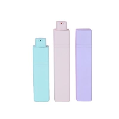 Botella de bomba sin aire de lujo para suero para el cuidado de la piel de 15 ml, 30 ml, 50 ml, botella de bomba giratoria para loción, crema facial, desmaquillante