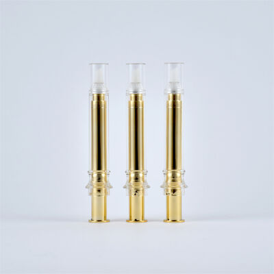 Cosméticos de plástico 5/10/20ml Serum Siringa Crema para los ojos Botella sin aire Botellas sin aire de jeringa para cosméticos Tubo de jeringa desechable