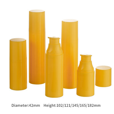 Factory Wholesale Custom Luxury 30ml 50ml 80ml 120ml PP Airless Pump Plastic Bottles Set for Personal Skin Care Face/ Eye Cream