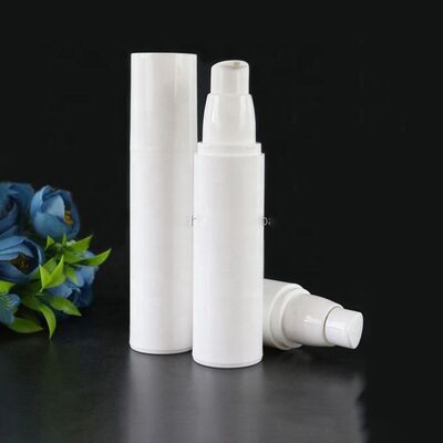 Embalaje cosmético blanco único Botella redonda de plástico sin aire de 50 ml