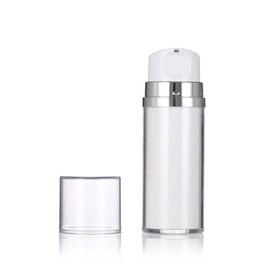 Botella de loción de color blanco sin aire con bomba Botellas de loción de lujo de 80 ml 120 ml