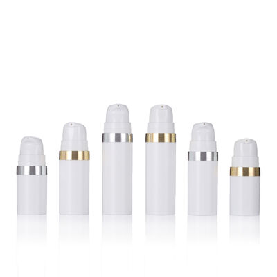 Muestra de alta calidad Botellas pequeñas 15 ml Botella de cosméticos solar sin aire para hombres