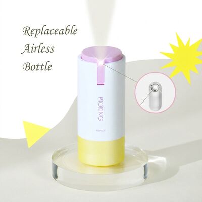 Lujo congelado de 50 ml de botella de bomba sin aire Tecnología de preservación de vacío para envases de suero de cuidado de la piel de primera calidad