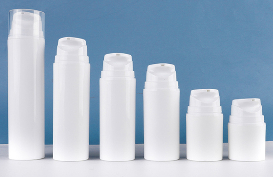 La bomba privada de aire cosmética plástica embotella la dosificación de 30ml 50ml 100ml 1CC