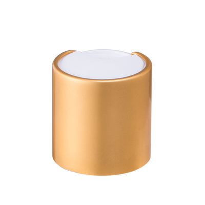 Cápsulas cosméticas del top del disco del oro 24/410 material plástico de aluminio