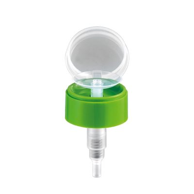 Bomba plástica del removedor del esmalte de uñas, color verde claro de la bomba de la botella de la acetona