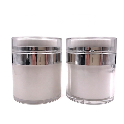 tarro privado de aire de la crema de la bomba de 1oz 4oz, tarro cosmético de acrílico para el empaquetado del skincare