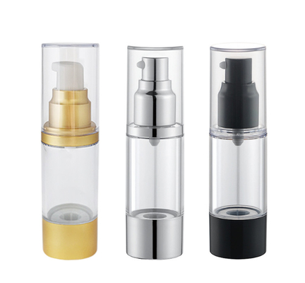 la bomba privada de aire de 15ml 30ml 50ml embotella para el ABS cosmético COMO material del alumbre