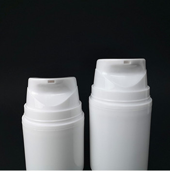 La bomba privada de aire cilíndrica embotella el material plástico blanco 80ML 100ML 150Ml de los PP