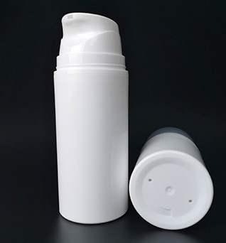 La bomba privada de aire cilíndrica embotella el material plástico blanco 80ML 100ML 150Ml de los PP
