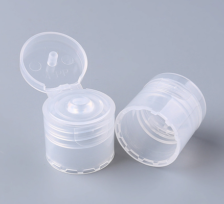 Flip Top Bottle Caps Transparent cosmético 20/410 24/410 liso