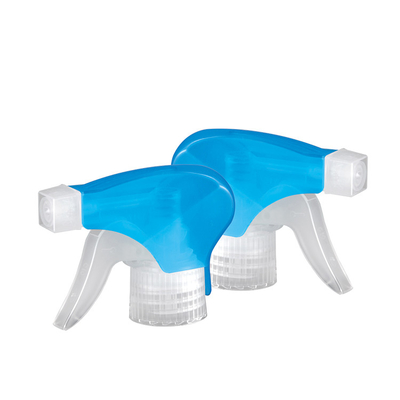 Rociador plástico azul transparente 28/410 del disparador para el agua de limpieza