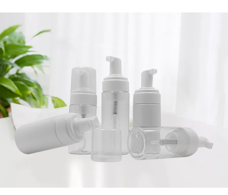 las botellas plásticas de los cosméticos de 43m m, bomba de la espuma del jabón líquido embotellan 100ml 150ml