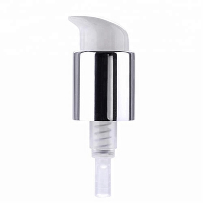 Bombas de aluminio de plata del dispensador de la loción, bomba cosmética 24/410 de la botella