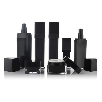 El cuadrado cosmético de acrílico de la botella de la loción de Skincare forma 30 ml 50 ml 100 ml